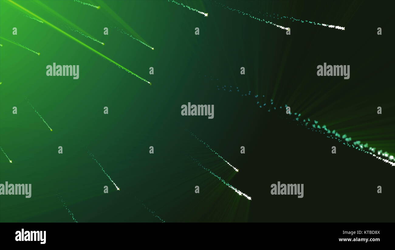 La pluie de particules Comet Star Banque D'Images