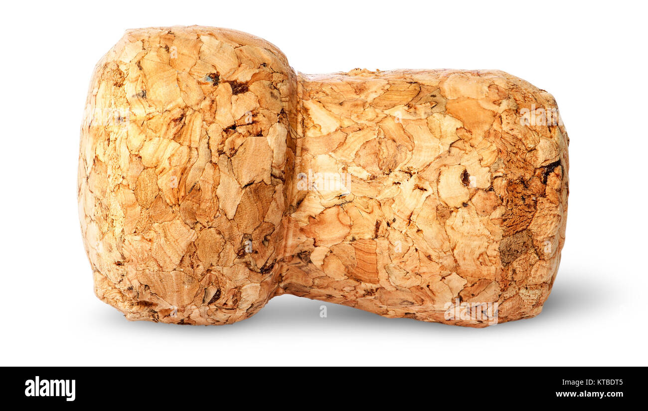 Gros plan du bouchon de champagne horizontalement Banque D'Images