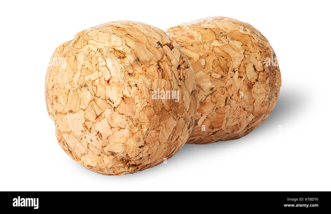 Gros plan du bouchon de champagne tourné horizontalement Banque D'Images