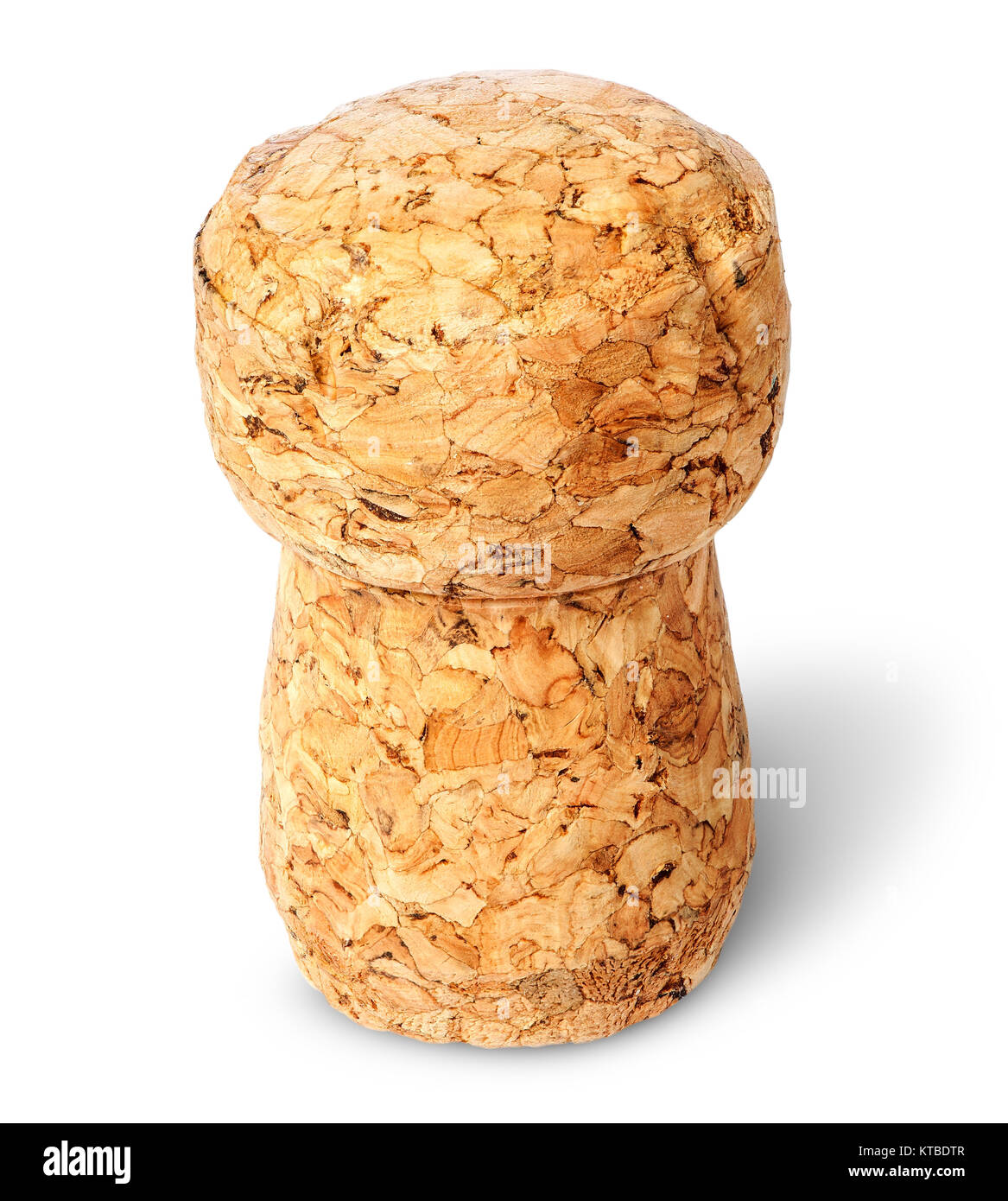 Gros plan du bouchon de champagne Vue de dessus verticalement Banque D'Images