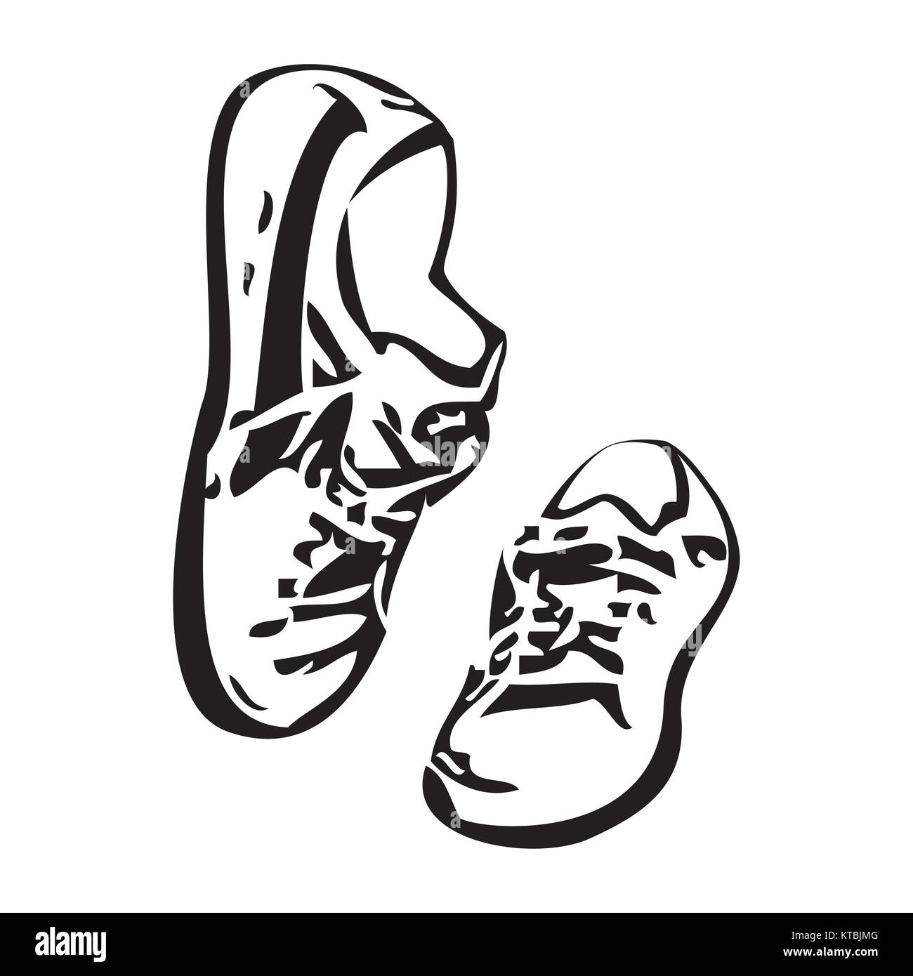Chaussures espadrilles esquisse vecteur illustration Photo Stock - Alamy