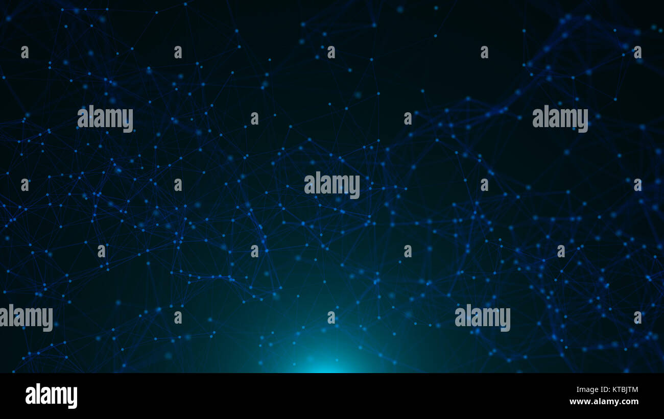 Résumé points connectés Banque D'Images