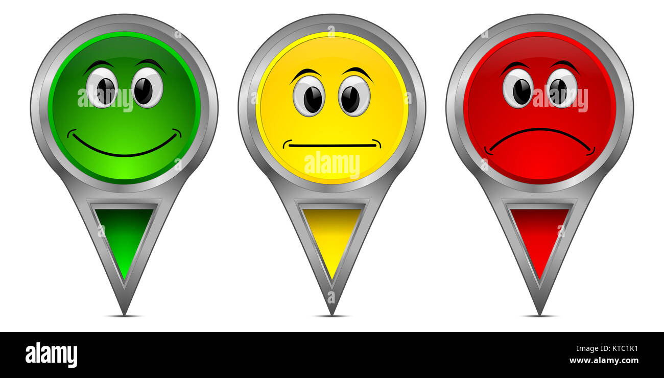 Boutons de vote coloré â€" 3D illustration Banque D'Images