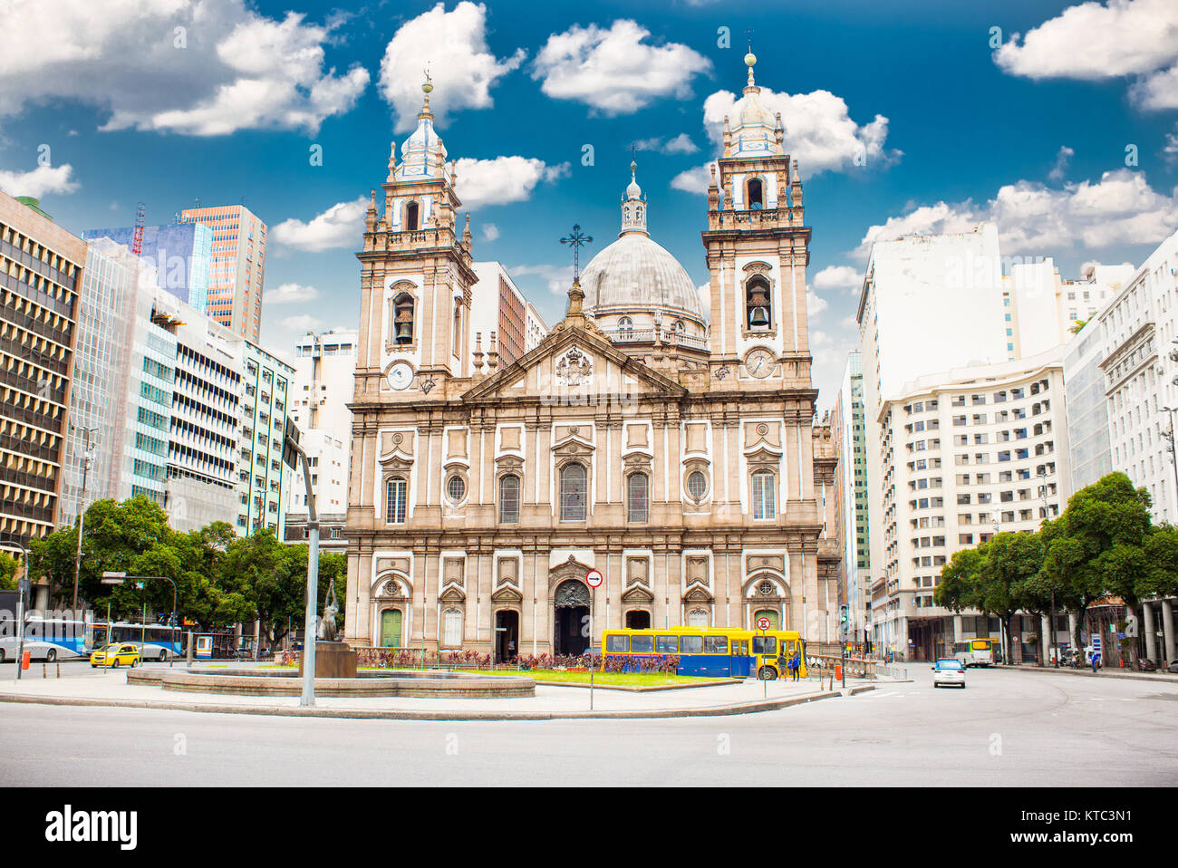 Candelaria au centre-ville de Rio de Janeiro, Brésil. Banque D'Images