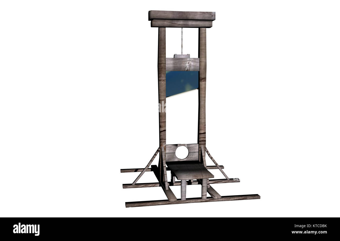 Execution by guillotine Banque d'images détourées - Alamy