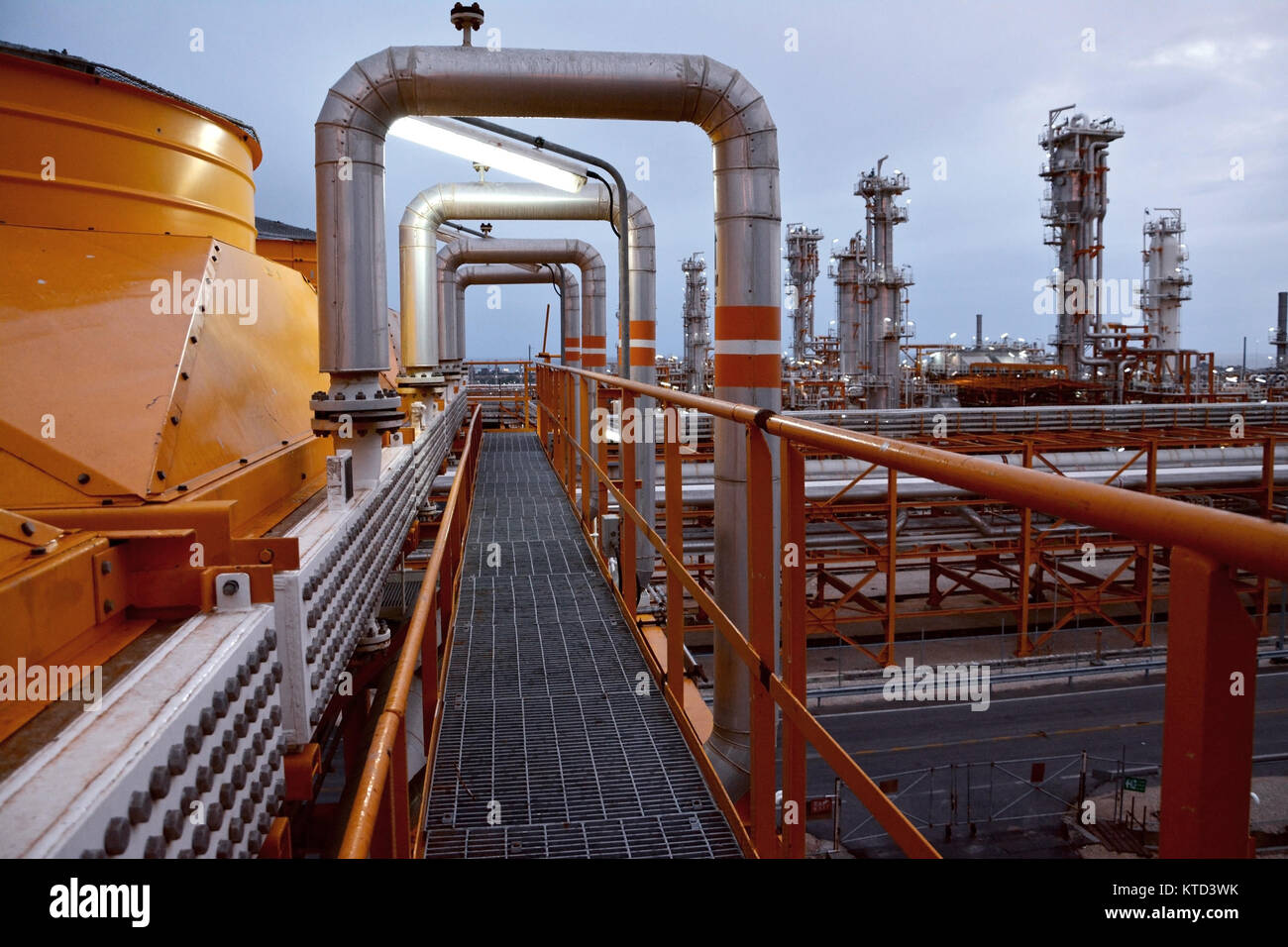 Raffinerie de gaz Banque D'Images