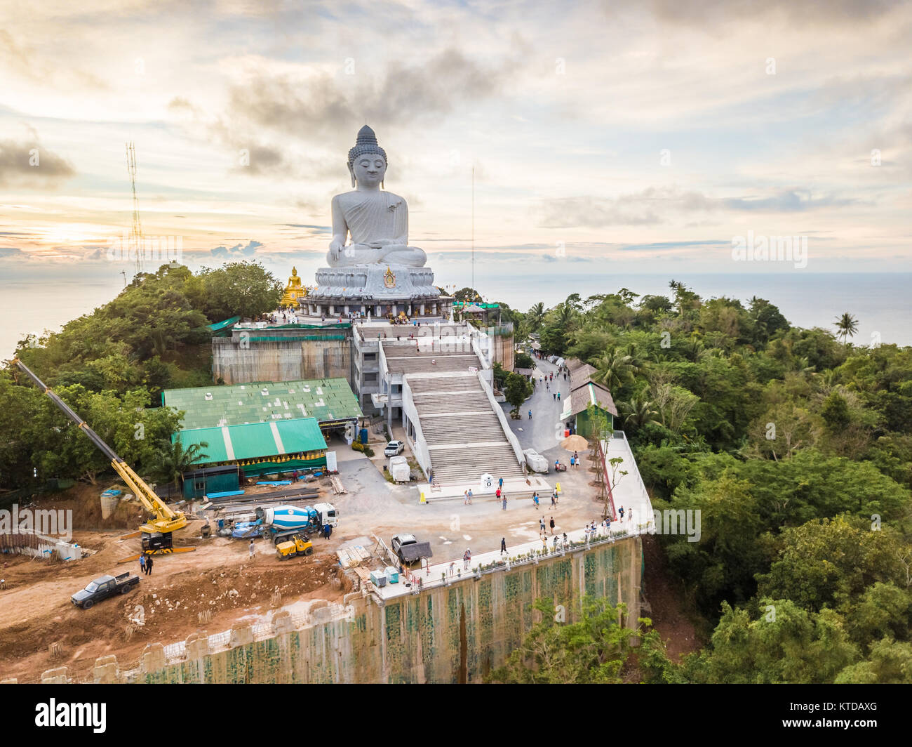 Big Buddha Phuket Vue aérienne HDR Banque D'Images