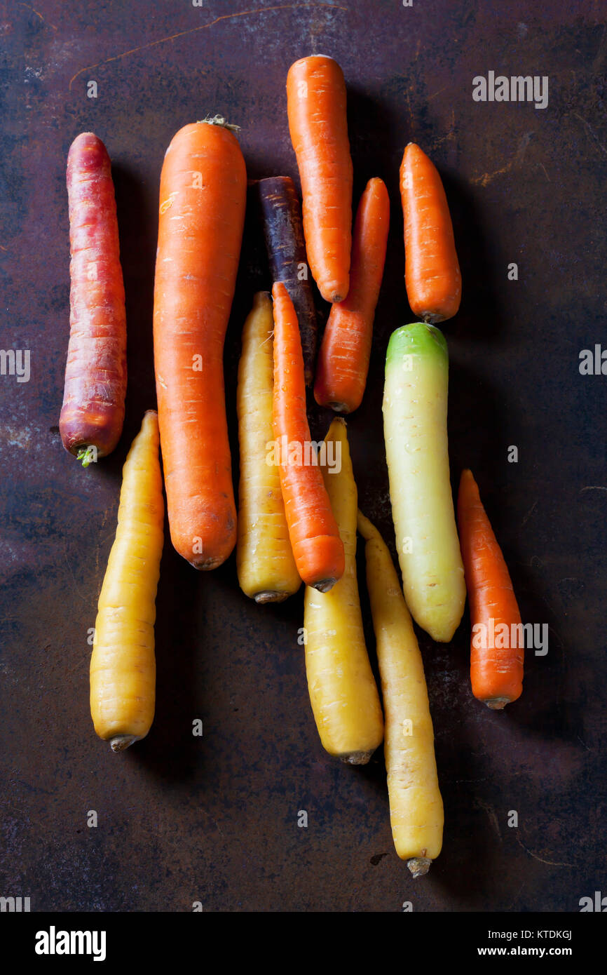 Diverses sortes de carottes Banque D'Images