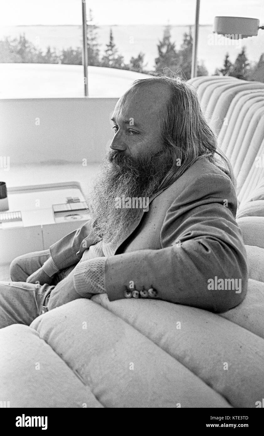 Propriétaire de SIMON SPIES au Danemark agence travell1969 lorsqu'il se présente sa maison d'exquis à Torö Nynäshamn Suède Banque D'Images