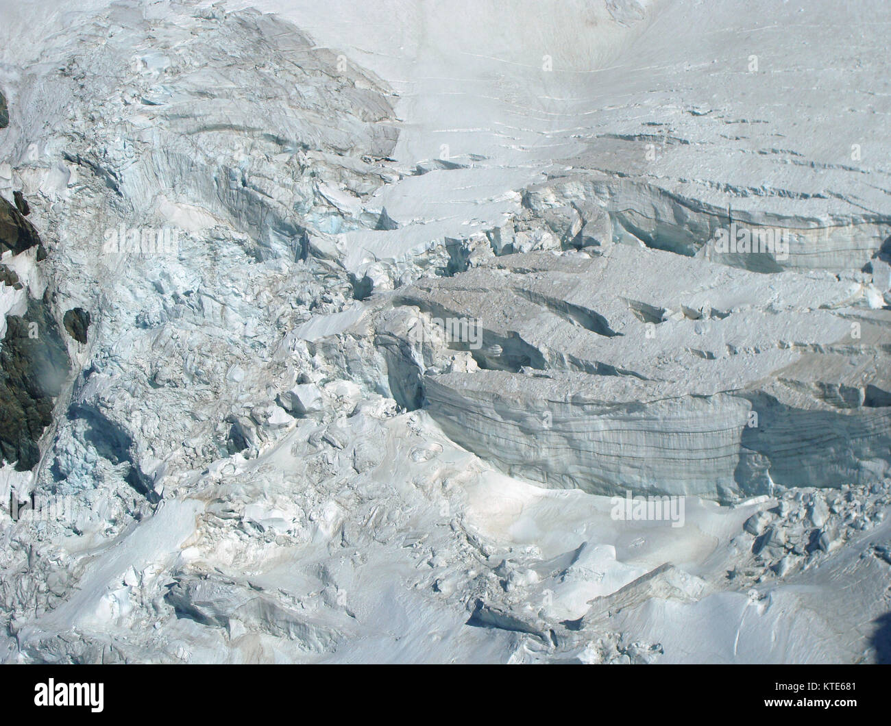 Matterhorn glacier paradise, vue du téléphérique de Zermatt à Matterhorn Banque D'Images