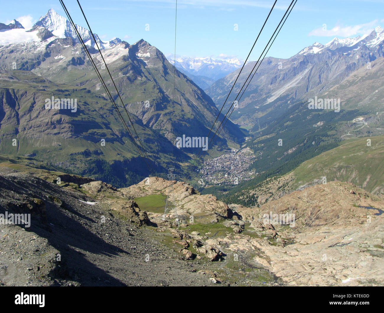 Et Zermatt Matterhorn glacier paradise Banque D'Images