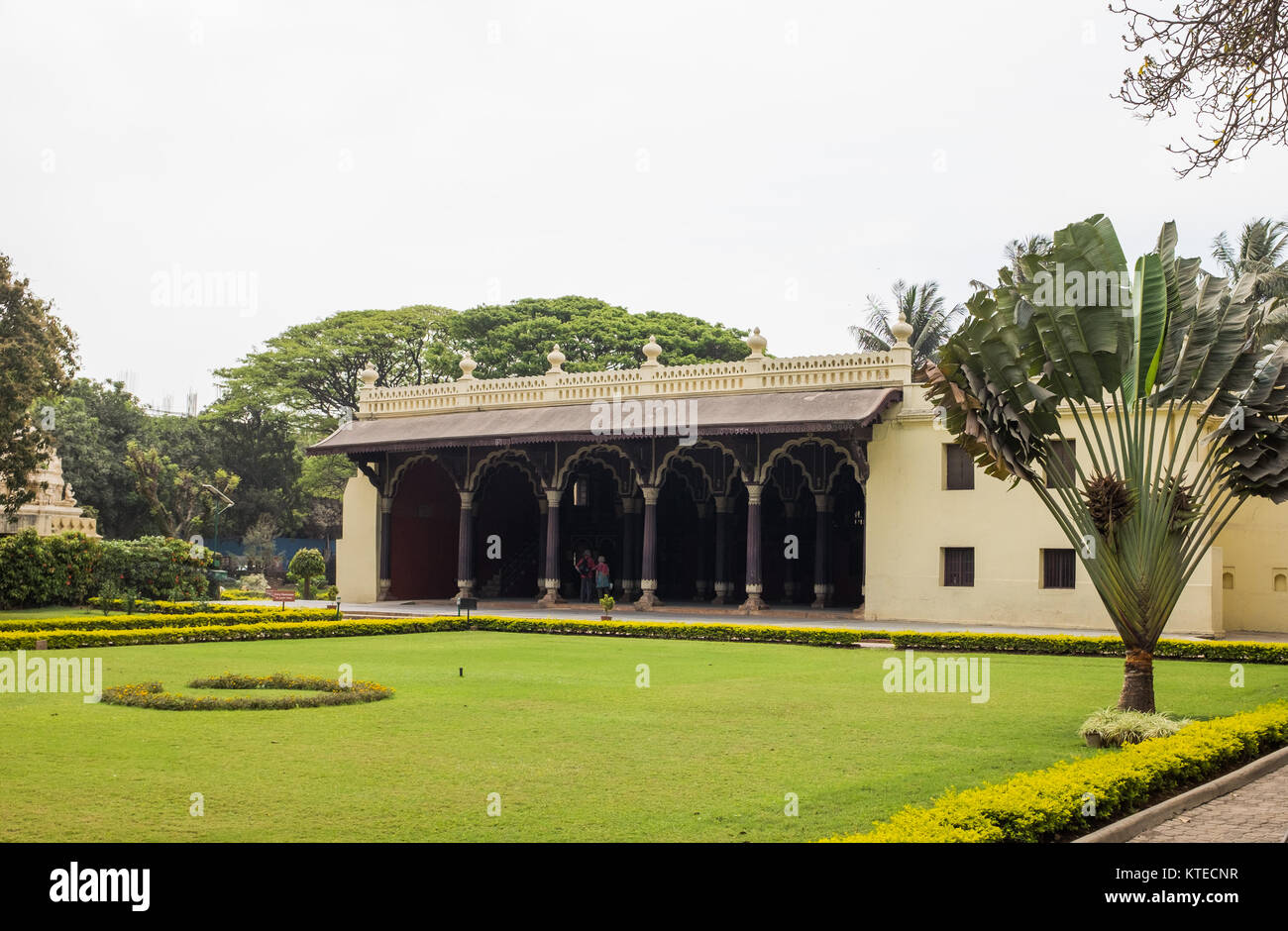 D'été de Tipu Sultan Palace, Bangalore, Karnataka, Inde. Banque D'Images