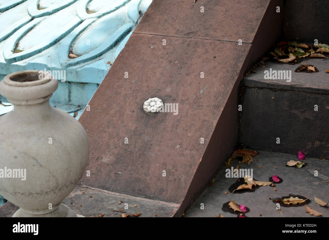 Fontaine avec pas d'eau circulant dans l'Inde Banque D'Images