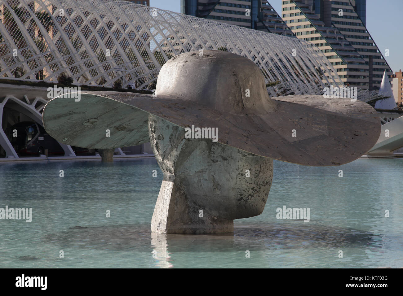 Ciudad de las Artes y las Ciencias.La Cité des Arts et des Sciences de Valence Espagne.par Santiago Calatrava et Félix Candel Banque D'Images