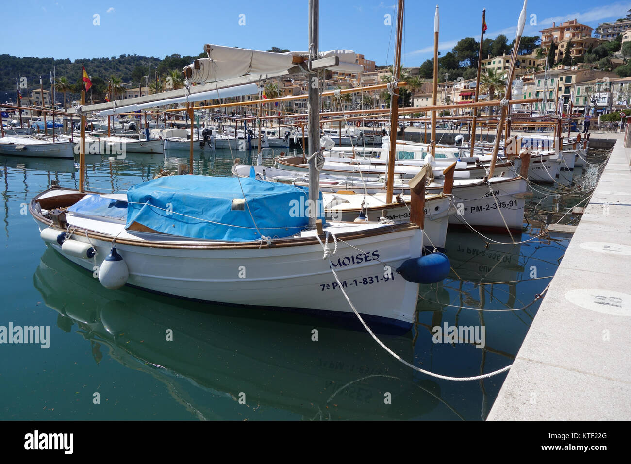 Bateaux dans Mallorca, Espagne Banque D'Images