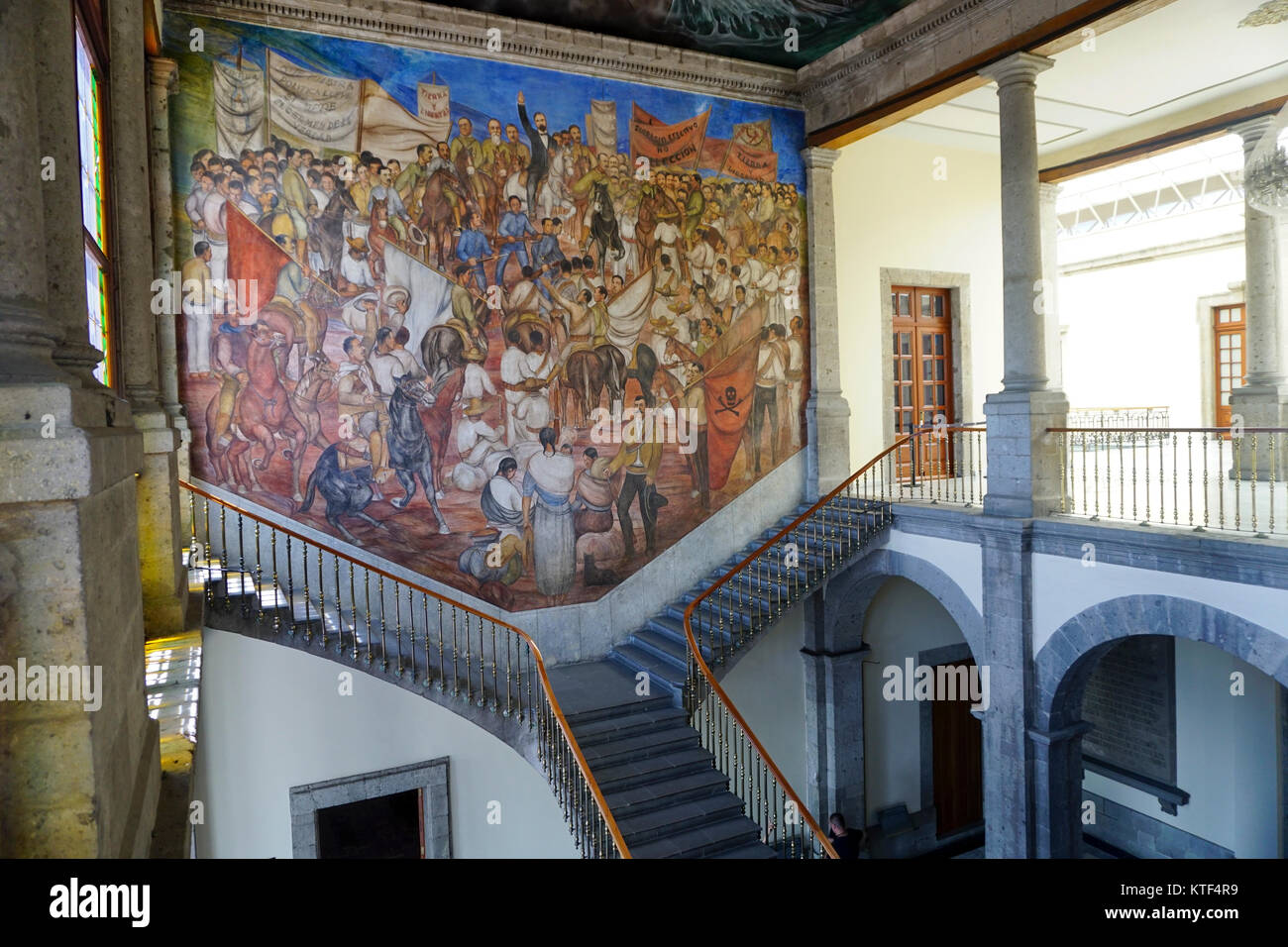 Musée national d'histoire à El Castillo de Chapultepec (château de Chapultepec), parc de Chapultepec, Mexico, Mexique. Banque D'Images