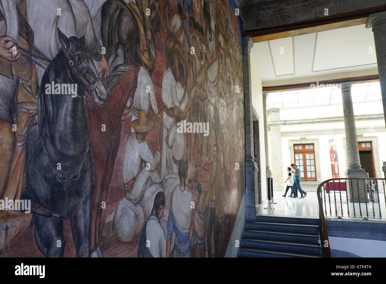 Musée national d'histoire à El Castillo de Chapultepec (château de Chapultepec), parc de Chapultepec, Mexico, Mexique. Banque D'Images