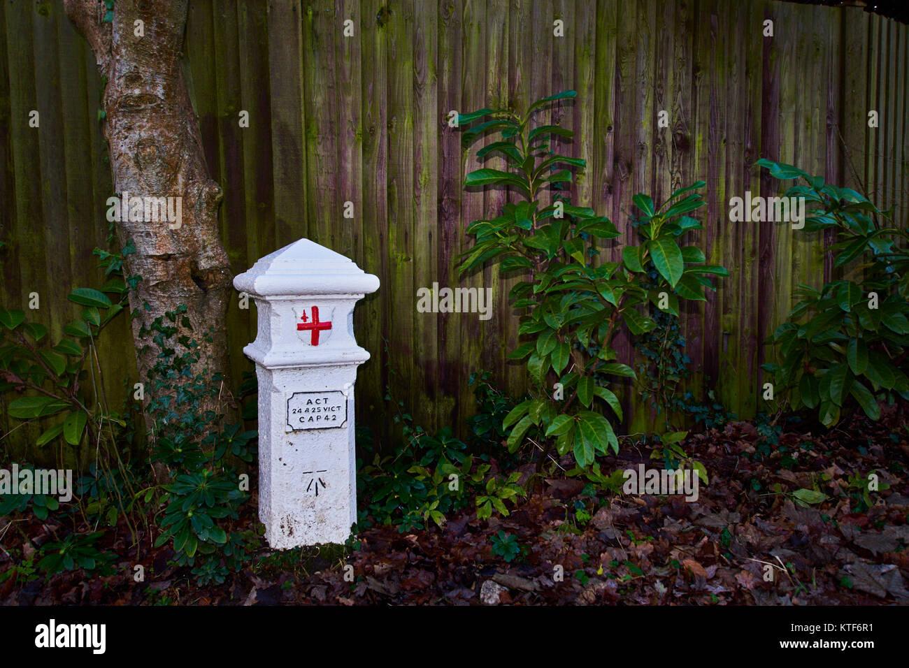 Bornage définissant les limites de l'impôt sur le charbon était dû Banque D'Images