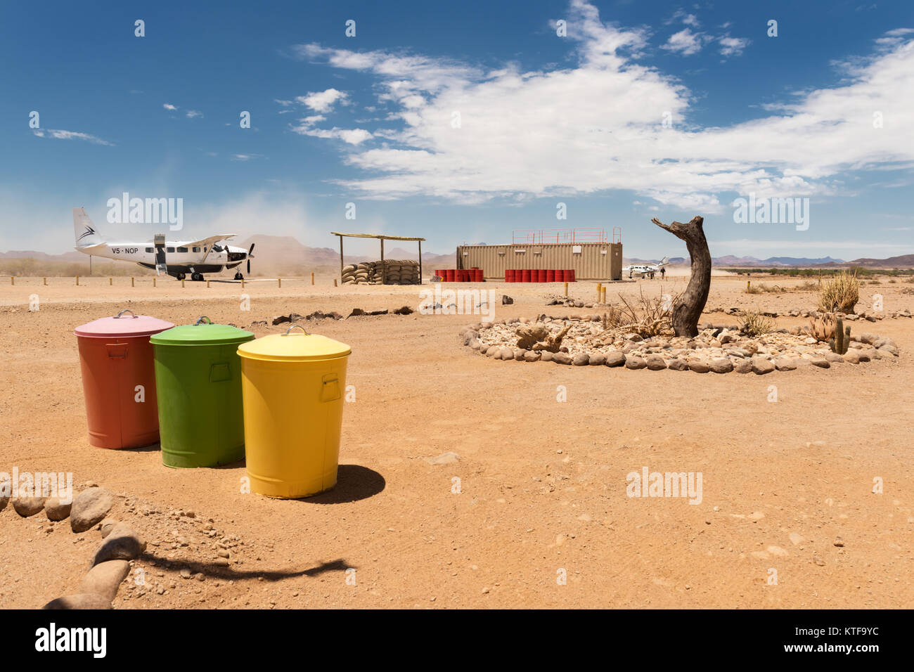 Doro Nawas Airfield, Damaraland, Namibie. Banque D'Images
