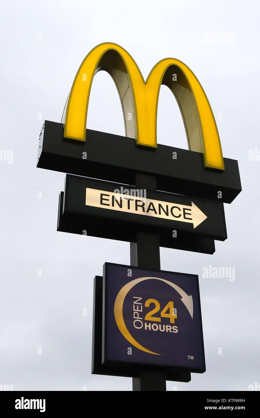 Mcdonalds ouvert le jour de noël Banque de photographies et