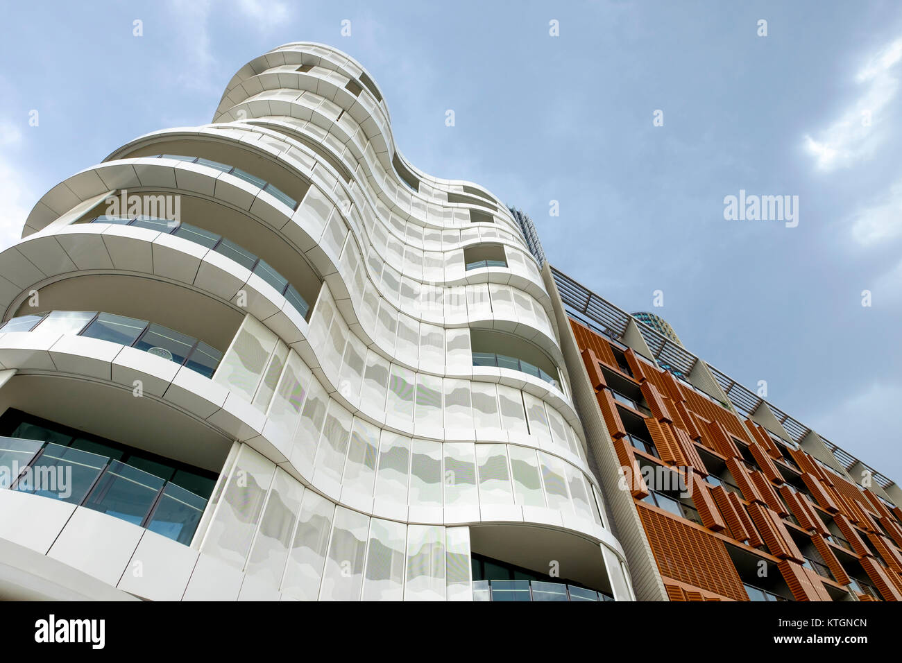 L'Anadara appartements résidentiel bâtiments à Barangaroo cité du Sud à Wulugul à pied des bâtiments, Sydney, Australie Banque D'Images