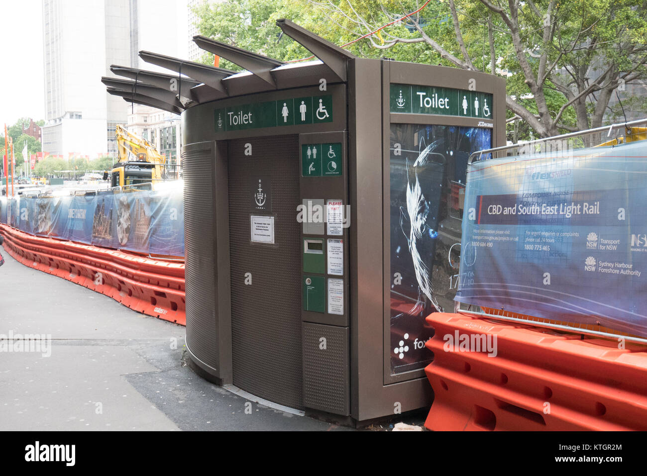 Toilettes publiques à Sydney Banque D'Images