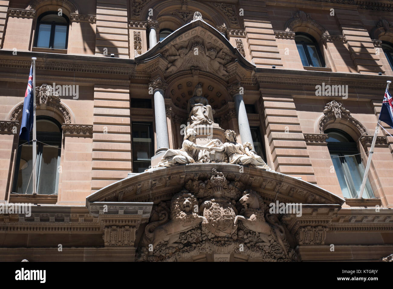 Ancien bureau de poste maintenant un hôtel un martin place Sydney Banque D'Images