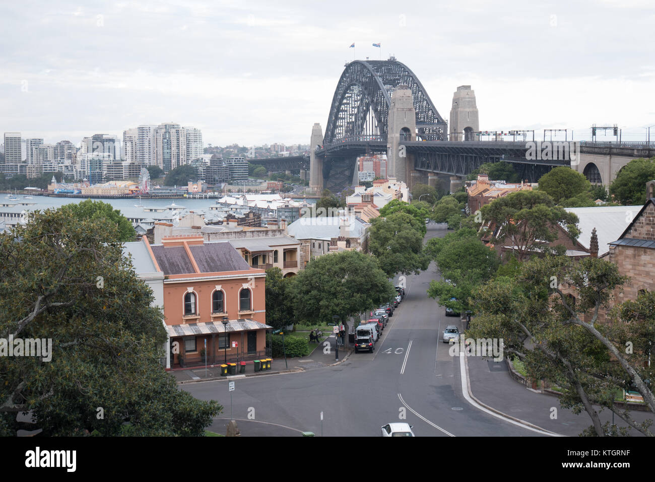 Nuageux Jour à Sydney Banque D'Images