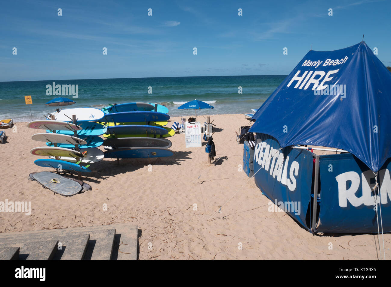Manly beach location de surf Banque D'Images