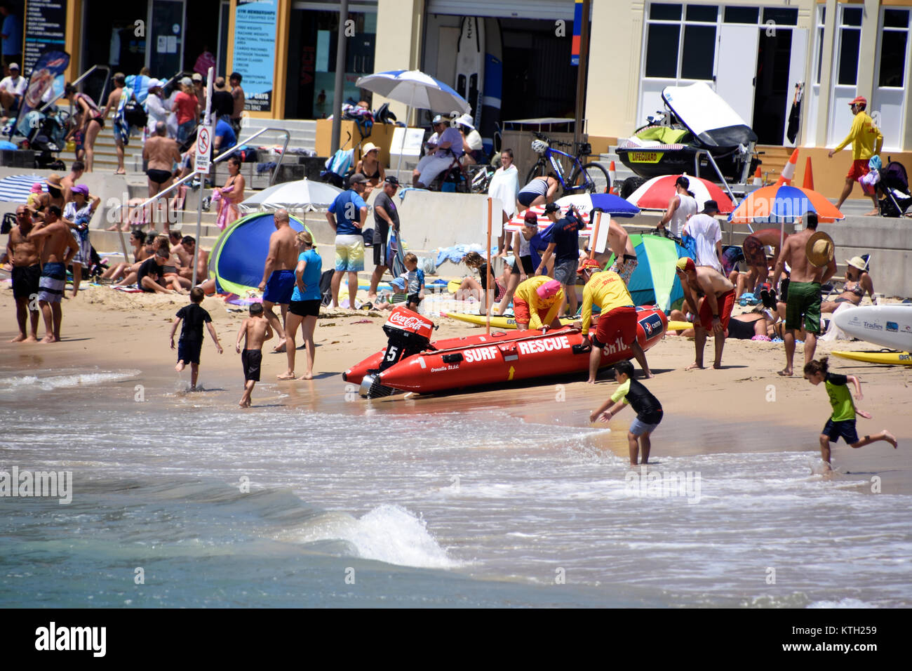 Plage de Cronulla nord, surf rescue center Banque D'Images