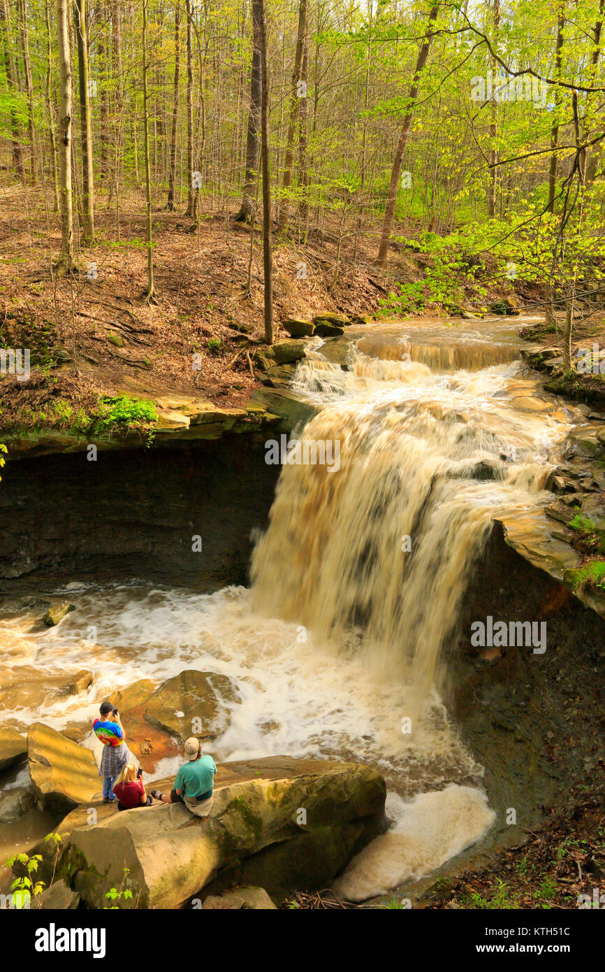 Blue Hen Falls, parc national de Cuyahoga Valley, Brecksville, Ohio, USA Banque D'Images