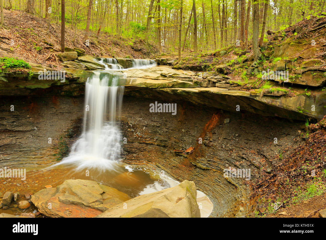 Blue Hen Falls, parc national de Cuyahoga Valley, Brecksville, Ohio, USA Banque D'Images