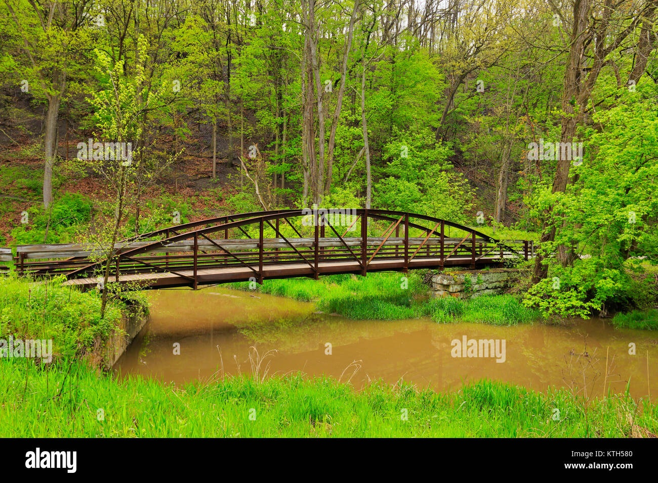 L'Ohio et du Canal Érié, Brecksvile, parc national de Cuyahoga Valley, Brecksville, Ohio, USA Banque D'Images