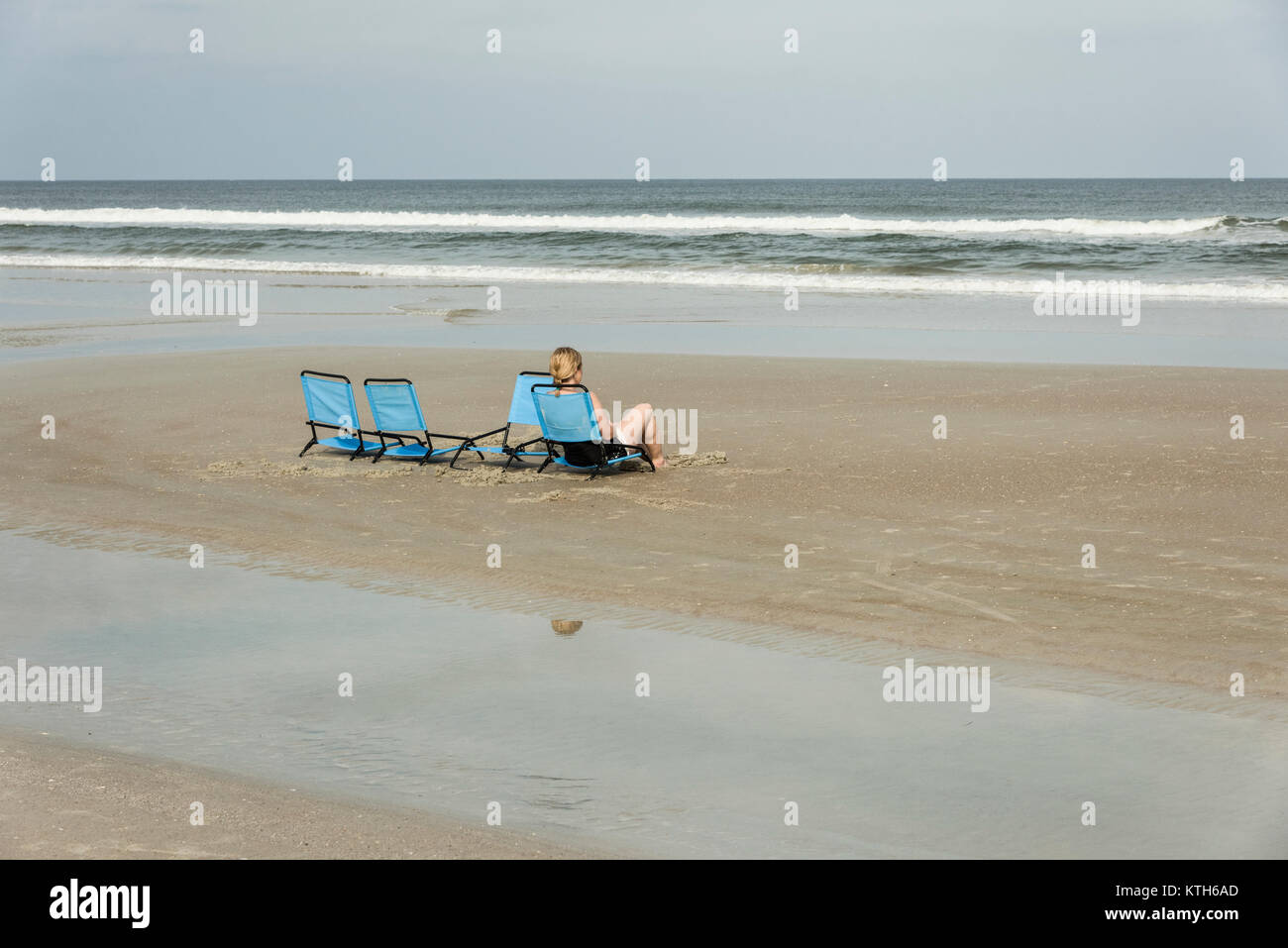 Comté de Volusia Beach, Floride USA Banque D'Images