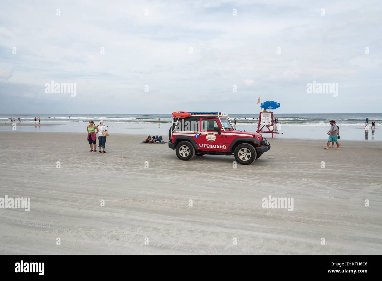 Comté de Volusia Beach, Floride USA Banque D'Images