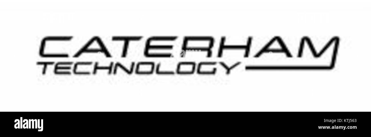Image du logo Caterham Technology and innovation, représentant la division de conseil en ingénierie de Caterham Group, connue pour son travail dans le sport automobile et l'ingénierie automobile. Banque D'Images