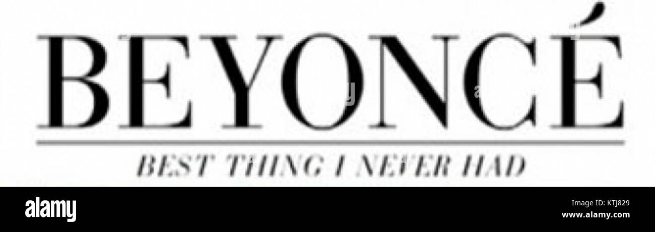 BEST Thing I Never Had est une chanson de Beyoncé tirée de son album '4'. Il explore les thèmes de la croissance personnelle, de l'autonomisation et de la réalisation qu'une relation perdue était finalement pour le meilleur. La chanson réfléchit sur la résilience émotionnelle et sur l’évolution des déceptions passées. Banque D'Images