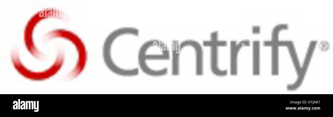 Centrify est une société de cybersécurité spécialisée dans les solutions de gestion des identités et des accès. Le logo représente l'accent mis par companyâ€™ sur la sécurisation des identités numériques et l'amélioration de la gestion des accès des utilisateurs. Banque D'Images