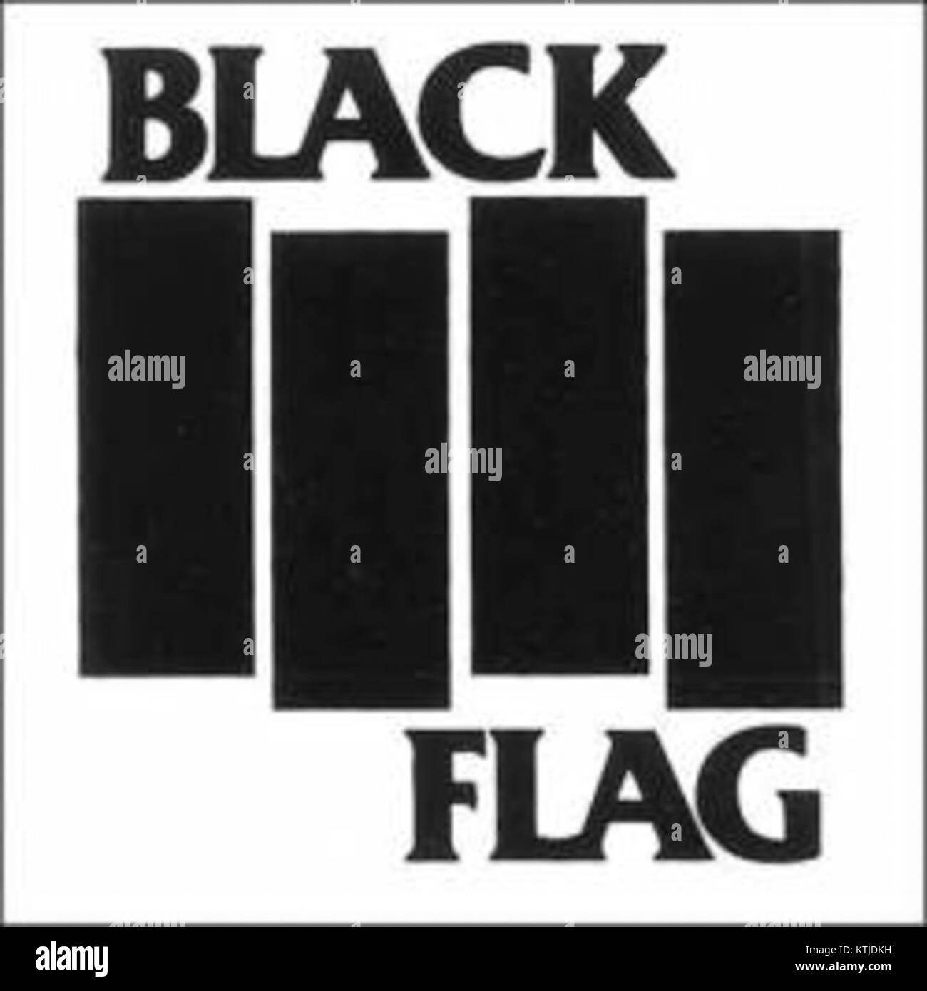 Le logo Black Flag est associé au groupe punk rock Black Flag, fondé en 1976. C'est l'un des symboles les plus reconnus dans la culture punk, représentant la rébellion, l'individualisme et l'ethos DIY. Banque D'Images
