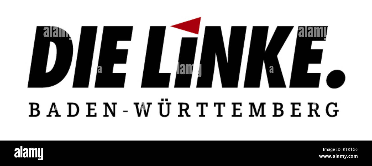 DieLinkeBadenW fait référence à l'organisation politique 'Die Linke' dans le Bade-WÃ¼rttemberg, en Allemagne. La désignation RVB fait probablement référence à un format de couleur utilisé dans la représentation numérique, ou éventuellement à une représentation de l'activité politique au sein de la région. Die Linke plaide pour des politiques socialistes et de gauche, en se concentrant sur la justice sociale, l'égalité économique et la durabilité environnementale. Banque D'Images