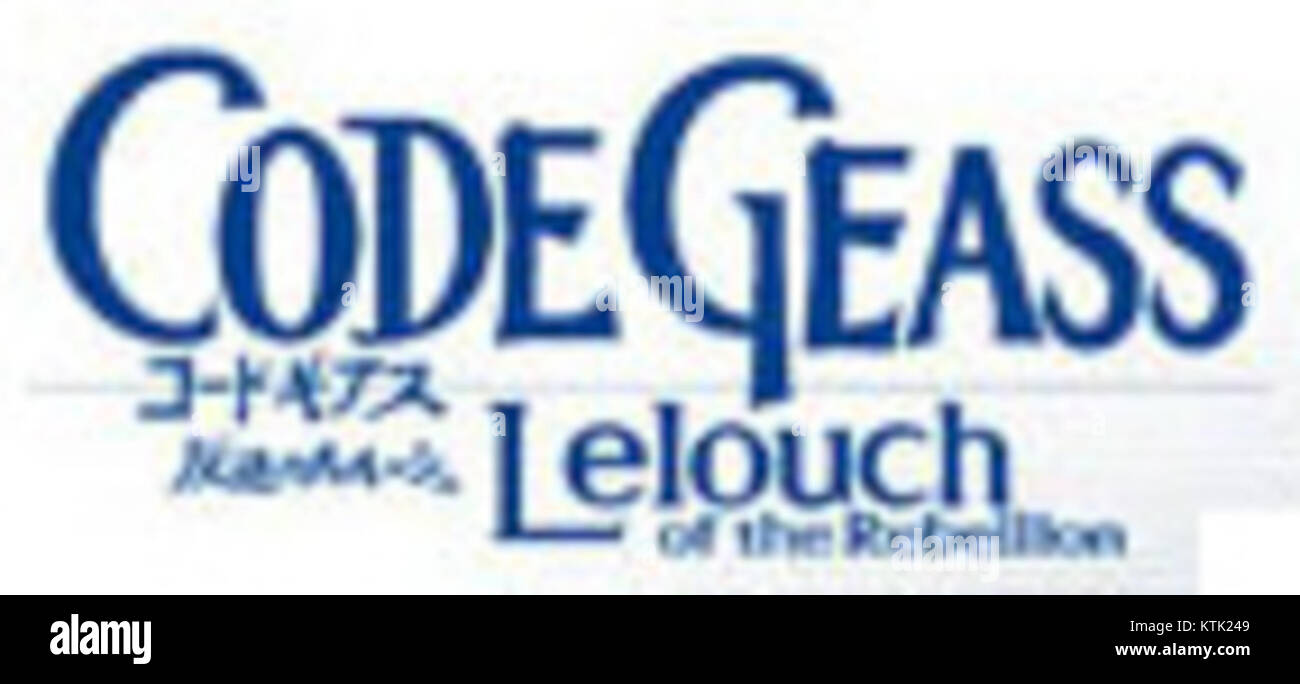 Une sortie DVD de la série animée Code Geass : Lelouch of the Rebellion, en italien. Cette édition comprend des épisodes de l'anime japonais populaire, centré sur le personnage Lelouch vi Britannia, un jeune homme qui mène une rébellion contre un empire oppressif en utilisant une brillance stratégique et un pouvoir mystérieux. Banque D'Images
