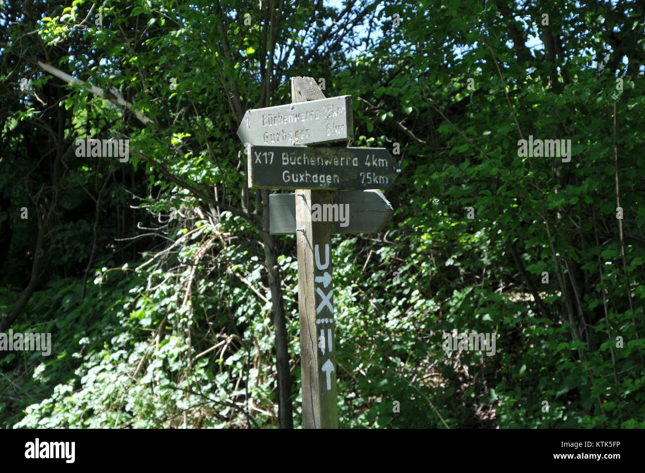 Cette photo capture Bartenwetzerpfad et Eder Gelster Weg, deux sentiers historiques en Allemagne, connus pour leurs vues panoramiques et leur importance culturelle dans la région. Banque D'Images