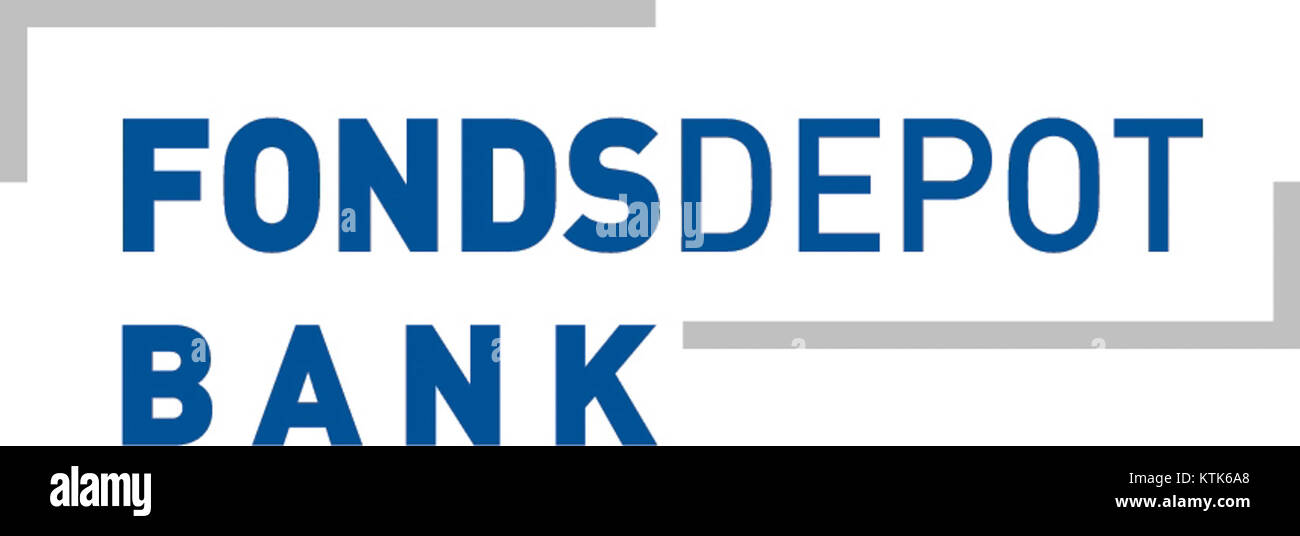 Le logo Fondsdepot Bank représente une institution financière, mettant l'accent sur la sécurité, la confiance et les services bancaires. Banque D'Images