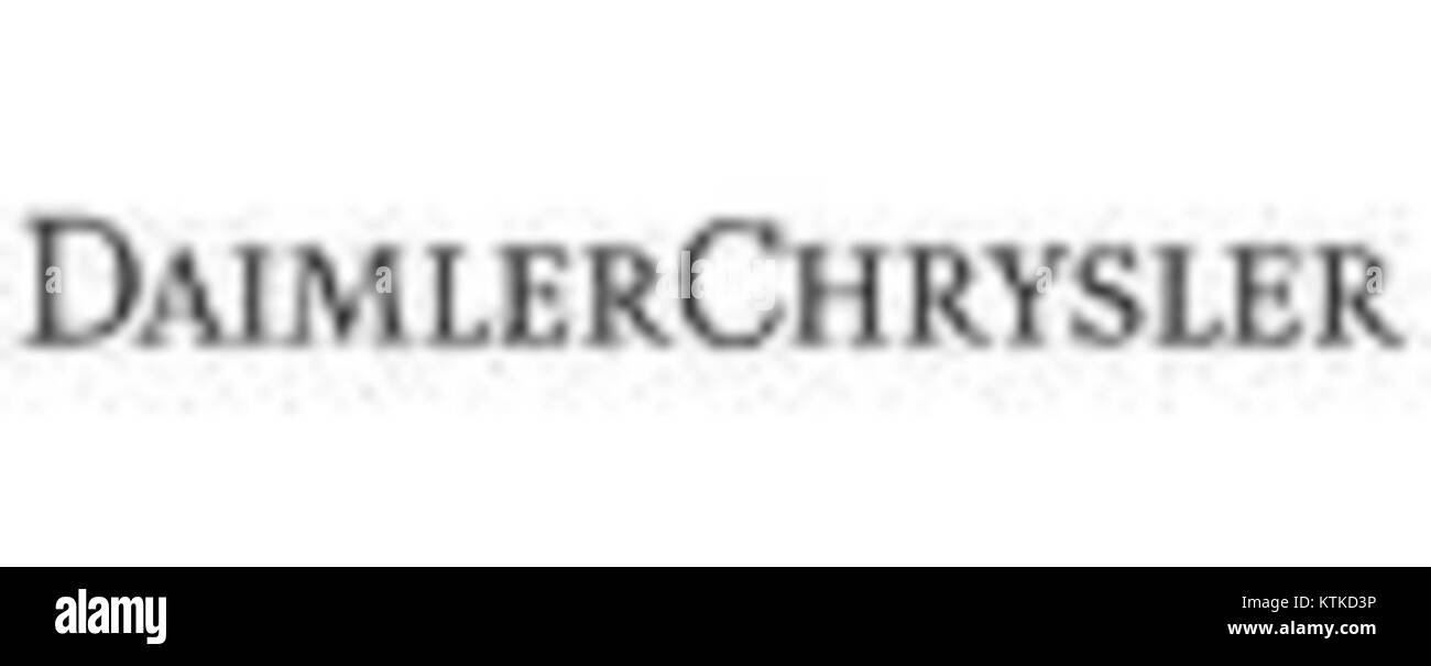 Daimler Chrysler fait référence à la société automobile formée par la fusion de Daimler-Benz et Chrysler Corporation, notable dans l'histoire de l'industrie automobile mondiale. Banque D'Images