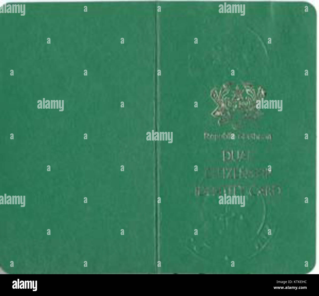 Image d'une carte d'identité ghanéenne à double citoyenneté, illustrant la conception et les caractéristiques du document. Banque D'Images