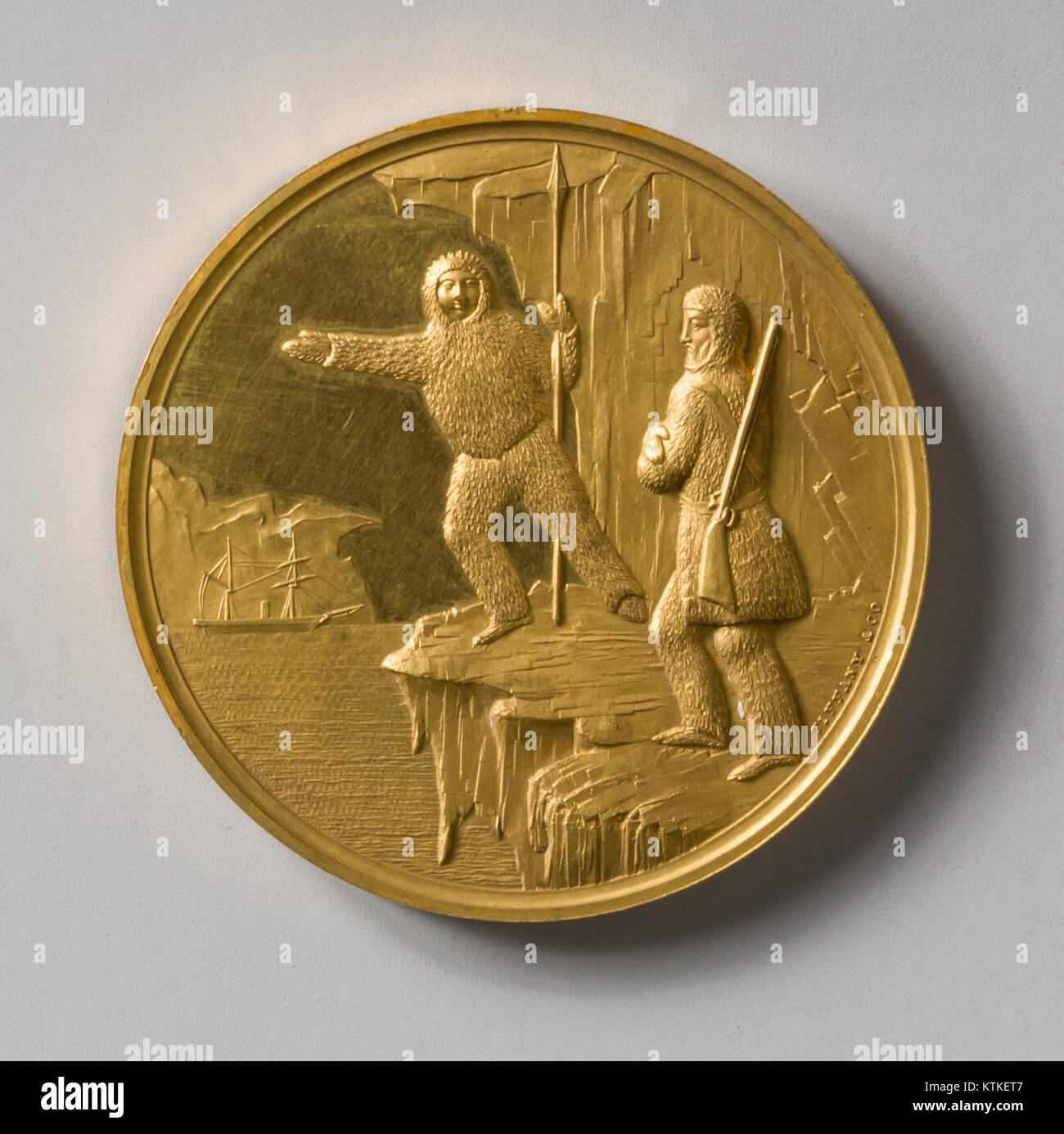 L'État de New York a décerné au commandant Hartstene une récompense pour son sauvetage héroïque de Dr Kane, reconnaissant sa bravoure et son leadership pendant la mission de sauvetage. Le prix est un symbole de sa contribution à sauver la vie de Dr Kane dans une situation critique. Cette reconnaissance fait partie d'un dossier historique plus vaste de bravoure et de service public. Banque D'Images