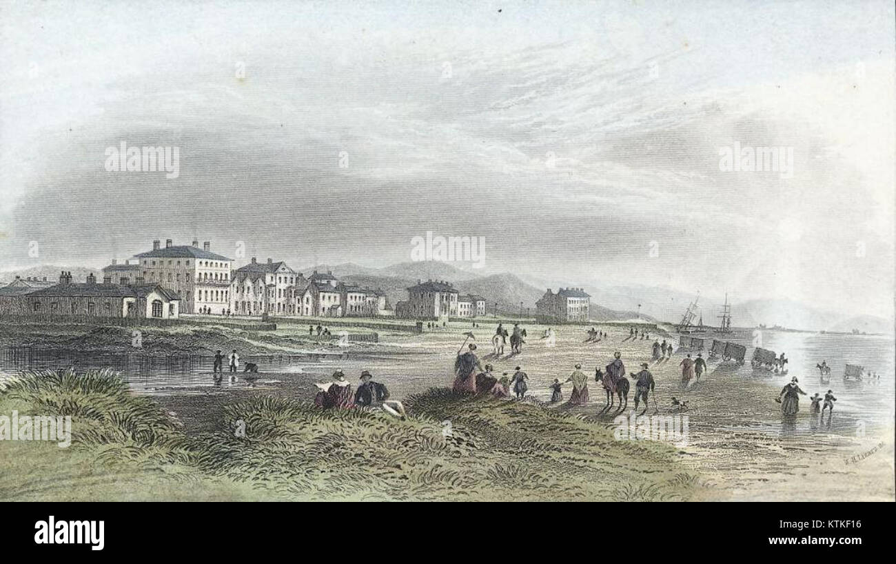 Barmouth est une ville côtière située à Gwynedd, au pays de Galles, connue pour ses vues panoramiques et sa riche histoire maritime. C'est une destination touristique populaire avec une longue histoire liée à la côte galloise et au commerce maritime. Banque D'Images