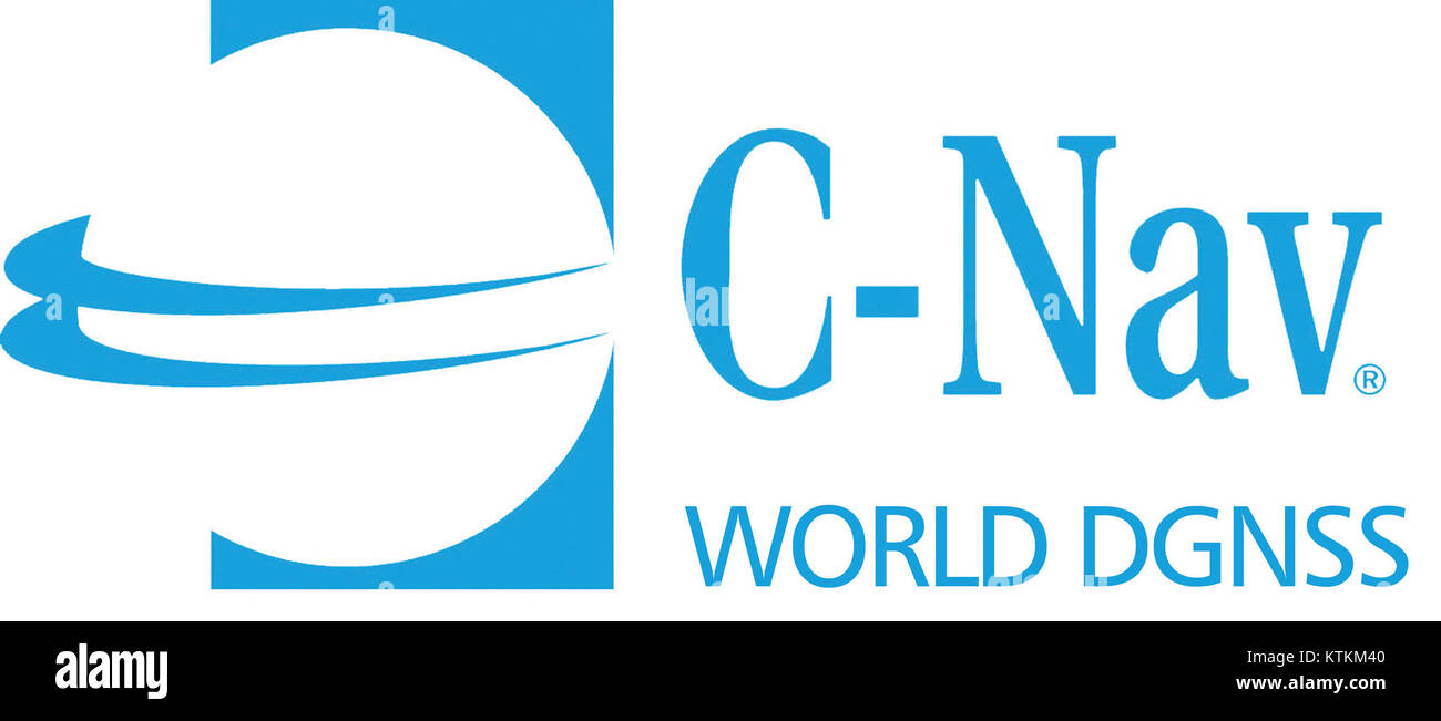 Le logo de la société C Nav représente la marque de C Nav, une société spécialisée dans la navigation et les services géospatiaux. C’est un emblème de la marque, soulignant leur rôle dans les solutions de positionnement avancées. Banque D'Images