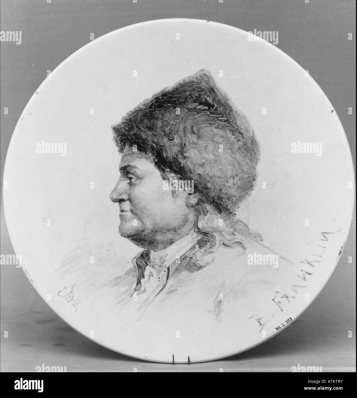 Benjamin Franklin, l'un des pères fondateurs de l'Amérique, documenté dans une collection au Metropolitan Museum of Art sous le numéro d'objet 25664. Banque D'Images