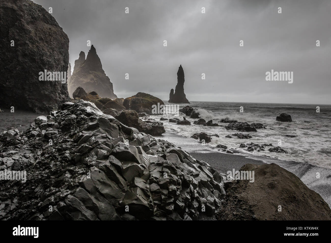 Islande black beach Banque de photographies et d’images à haute